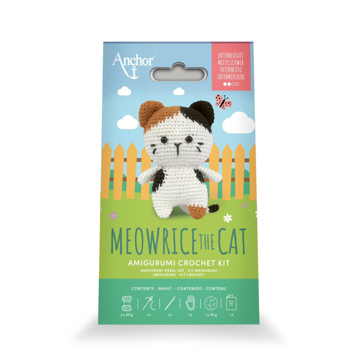 KIT AMIGURUMI - MEOWRICE EL GATO - ANCHOR