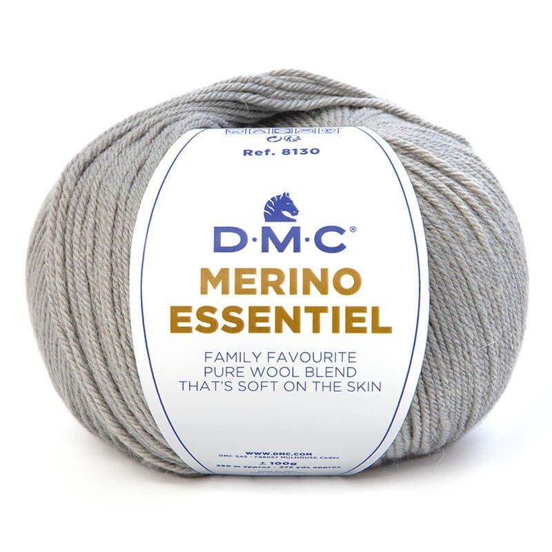 Ovillo 50% lana merino 50% acrilico de la marca DMC. El modelo es Merino Essentiel en el color 872