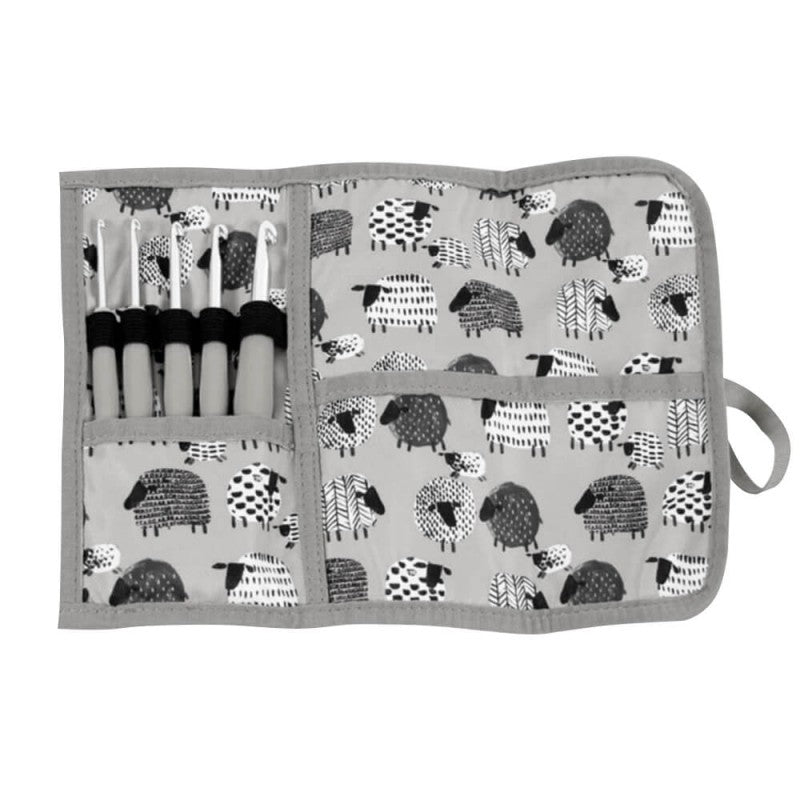 ESTUCHE CON GANCHILLOS PARA CROCHET