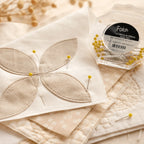 ALFILERES CON CABEZA DE VIDRIO FOLCH 49 mm - 50 UNIDADES