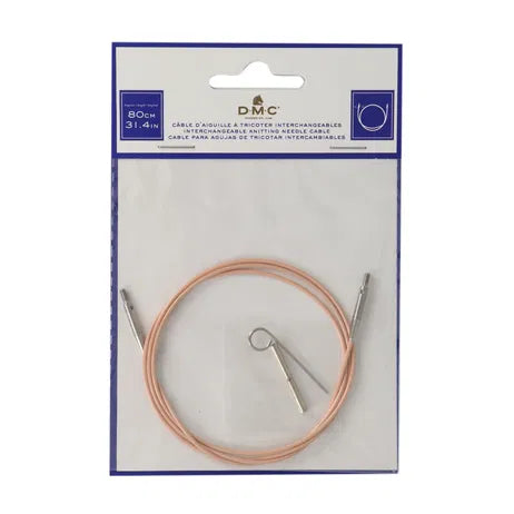 CABLE PARA AGUJAS INTERCAMBIABLES DMC - ROSE GOLD