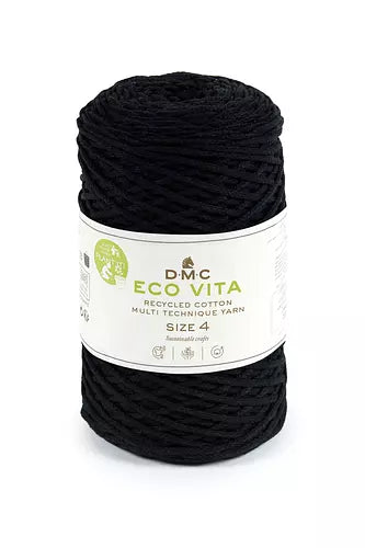 ECO VITA TAMAÑO 4 DMC - COLOR NEGRO