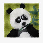 KIT DE BORDADO MEDIO PUNTO - EL OSO PANDA- DMC