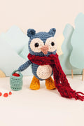 KIT DE AMIGURUMI - EL BUHO EN EL HUERTO