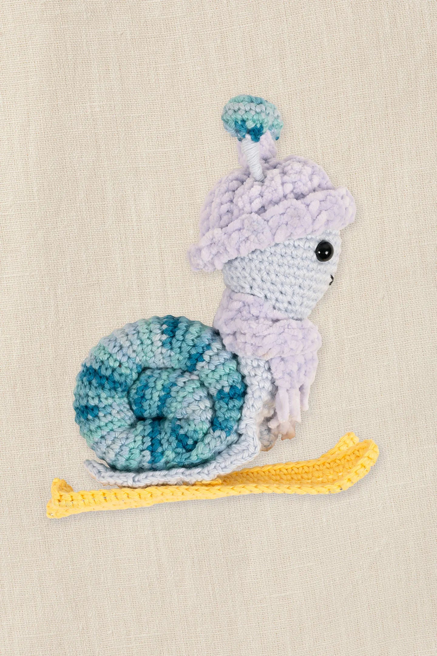 KIT DE AMIGURUMI - EL CARACOL ESQUIADOR