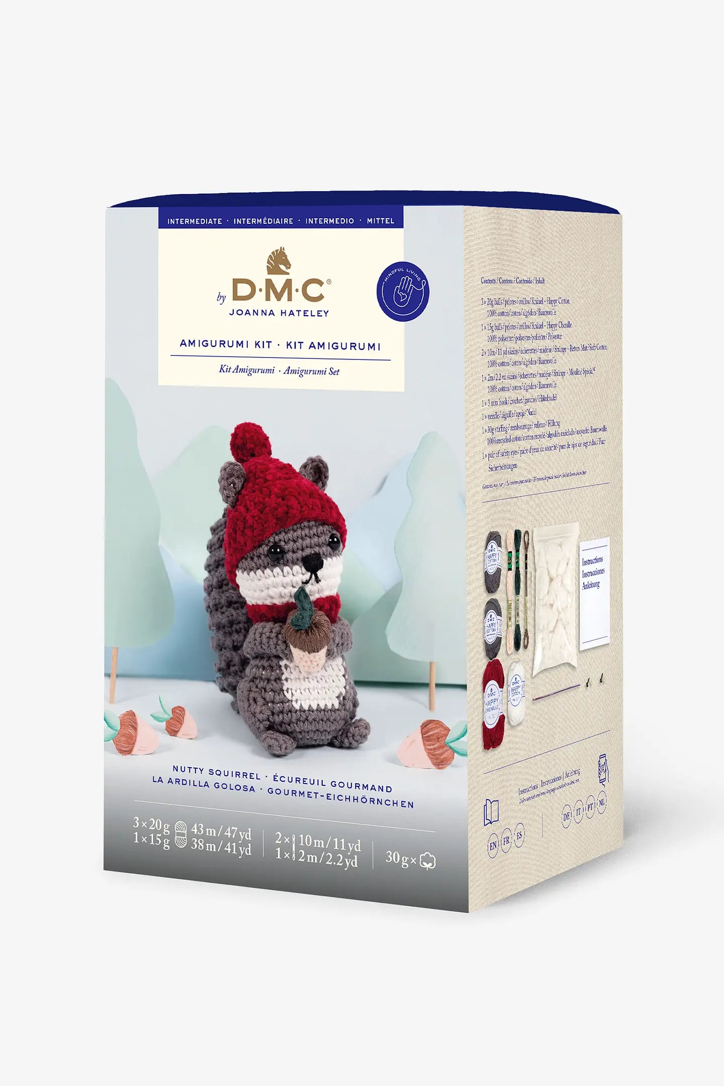 PONTE MANOS A LA OBRA CON ESTE KIT AMIGURUMI PARA TEJER UNA ADORABLE OTOÑAL ARDILLA. 