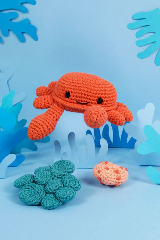 KIT DE AMIGURUMI - CANGREJO