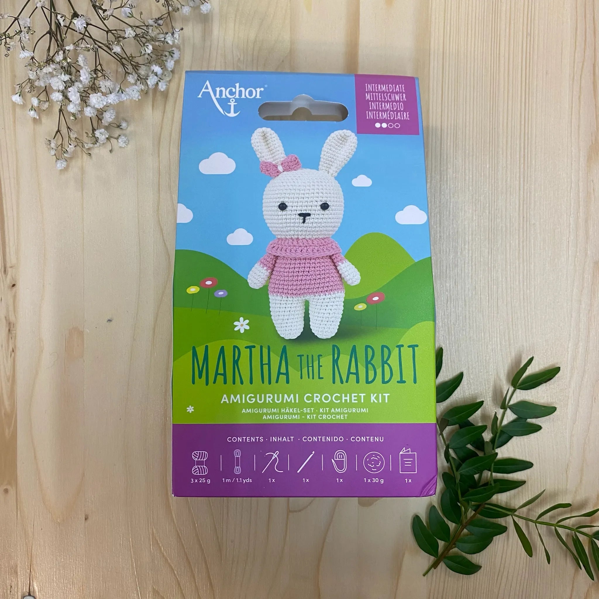 KIT AMIGURUMI - MARTHA EL CONEJO - ANCHOR