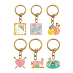LLAVEROS CON DISEÑOS DE LANA, COSTURA Y PATCHWORK
