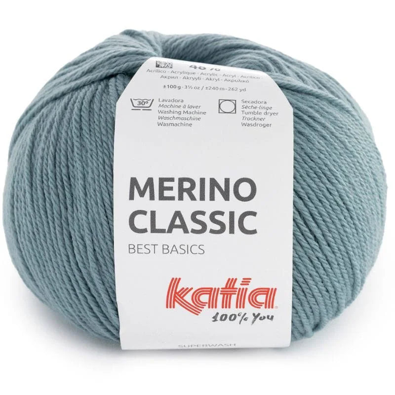 Katia Merino Classic color 110 azul claro – lana merino Superwash