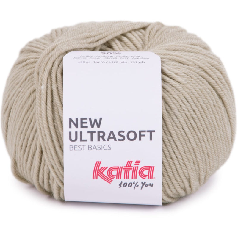 COLOR BEIGE CON UN LIGERO TOQUE GRISACEO DE LA LANA NEW ULTRASOFT DE KATIA