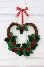 ADORNO PARA LA ENTRADA DE CASA TEJIDA A MANO A GANCHILLO - EL PATRON DE ESTA ENTRADA ESTA EN TU IBRO A SPARKLING CROCHET CHRISTMAS