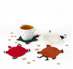 POSAVASOS NAVIDEÑOS TEJIDOS A GANCHILLO