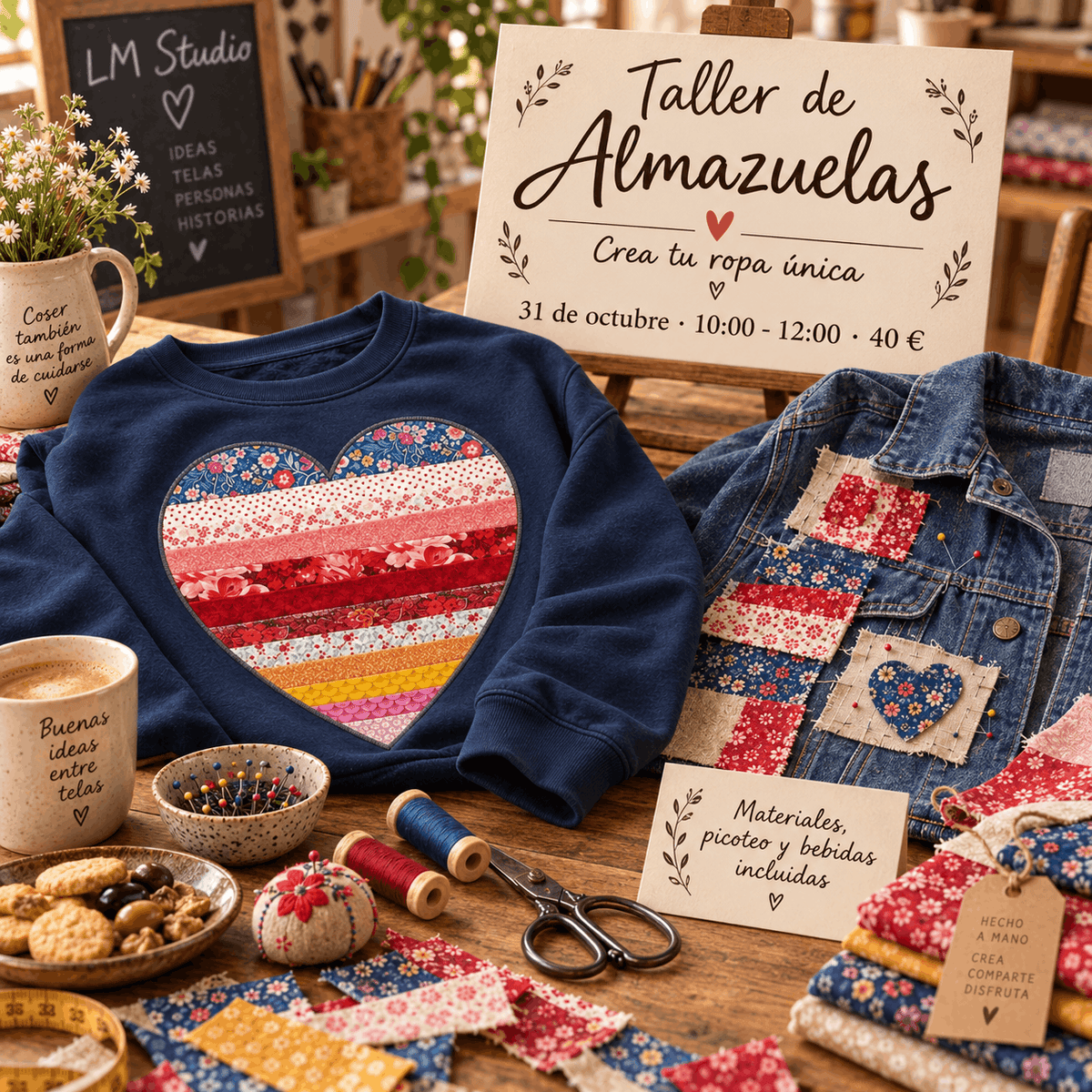 TALLER DE ALMAZUELAS - REDISEÑA TU ROPA - 31 DE OCTUBRE