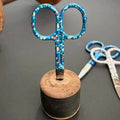 Embroidery scissors with design