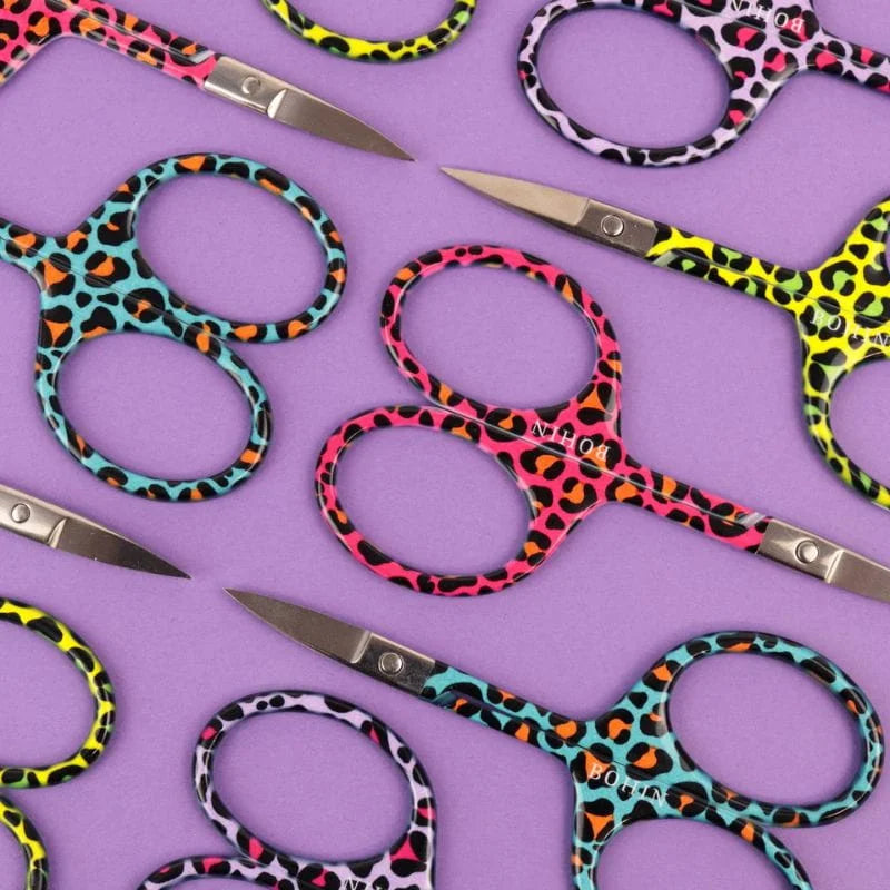 TIJERAS DE BORDADO BOHIN - COLECCION POP LEOPARDO