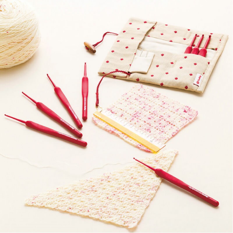 SET DE GANCHILLOS TULIP ETIMO RED SOFTGRIP