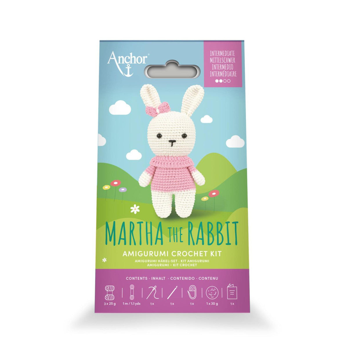 KIT AMIGURUMI - MARTHA EL CONEJO - ANCHOR