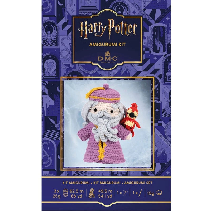 PACKAGING DEL KIT AMIGURUMI DUMBELDORE DE DMC