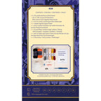 KIT AMUGURUMI DMD DE RON - PACKAGING POR LA PARTE DE ATRAS DONDE VIENEN TODAS LAS CARACTERISTICAS
