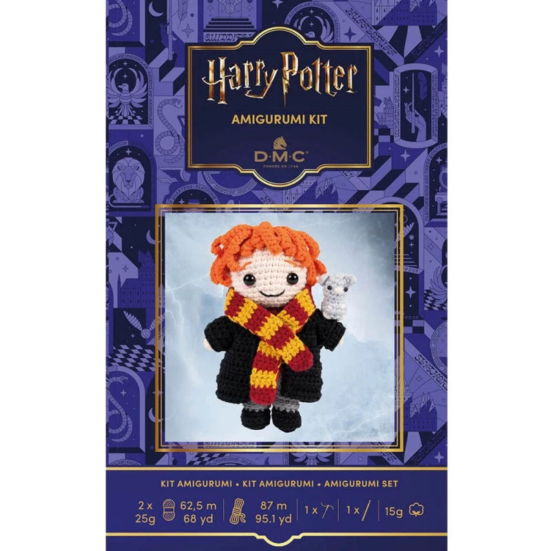 PACKAGING DEL KIT AMIGURUMI RON DE DMC - ESPECIAL HARRY POTTER 