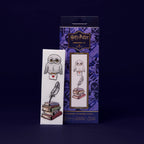 Kit DMC para bordar un marcapáginas de Hedwig de Harry Potter con muestra de la labor terminada