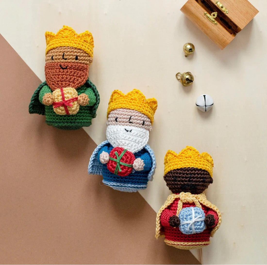 KIT AMIGURUMI - 3 REYES MAGOS - ANCHOR