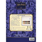 Parte trasera del kit de punto de cruz Harry Potter y las Pociones DMC con 54 colores Mouliné y tela Aida