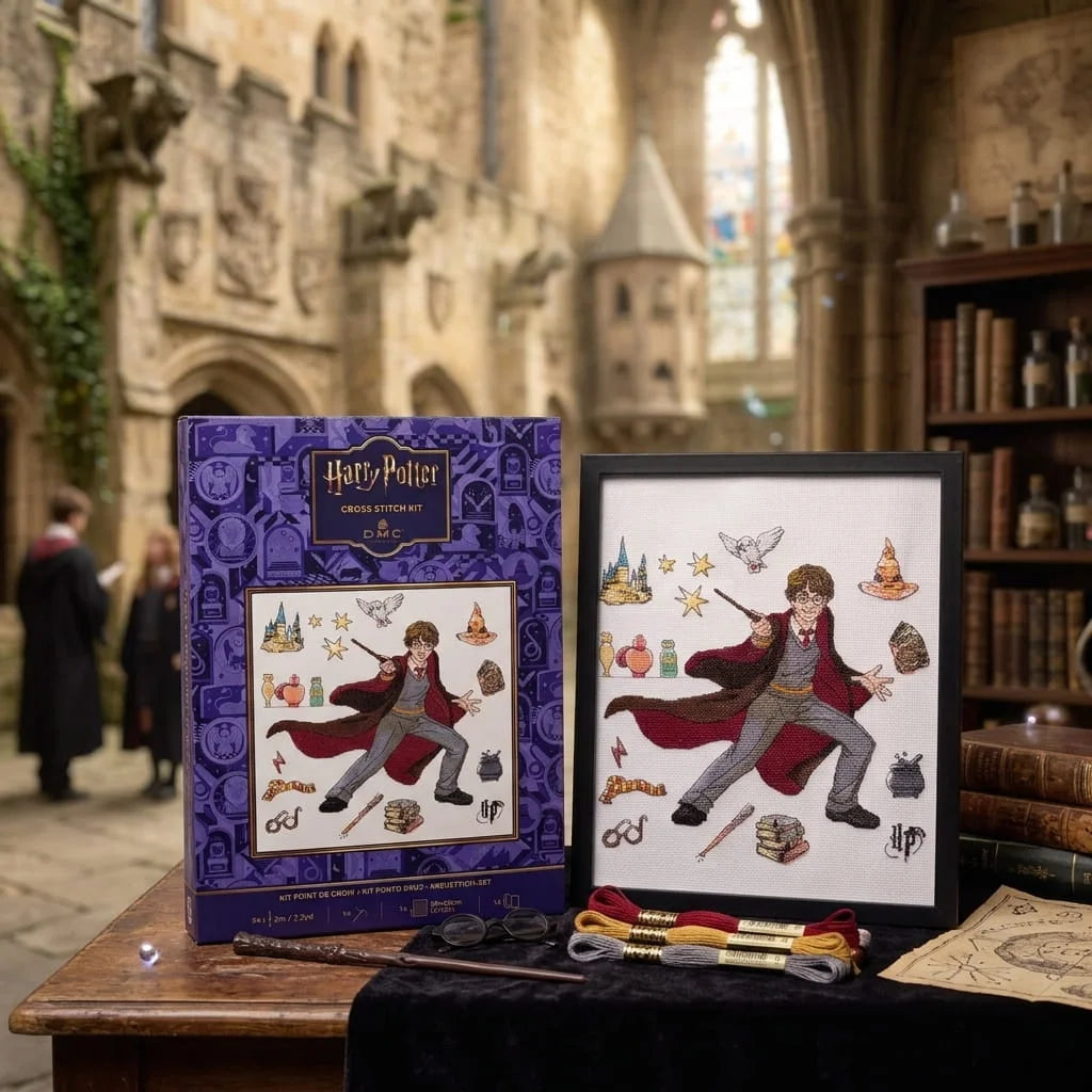 Kit de punto de cruz Harry Potter DMC - Harry y las pociones -