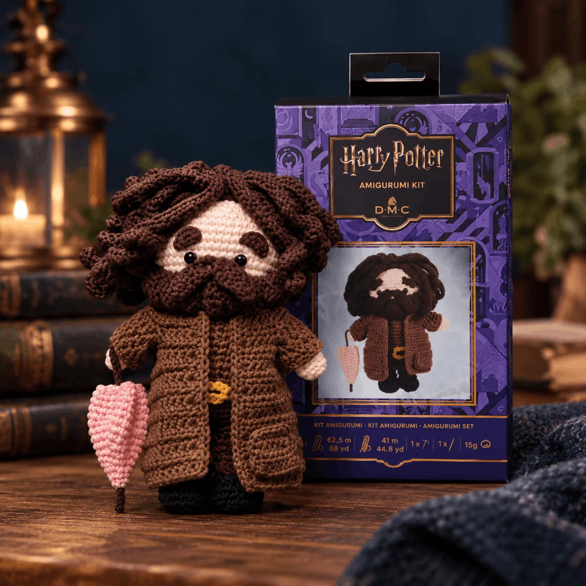 kit amigurumi de hagrid- edicion especial harry potter de DMC