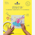Disfruta del aprendizaje que supone este kit de tapieria para tejer un Unicornio. Dmc experto en Bordados les guiara paso a paso en su aprendizaje bordando un UNICORNIO