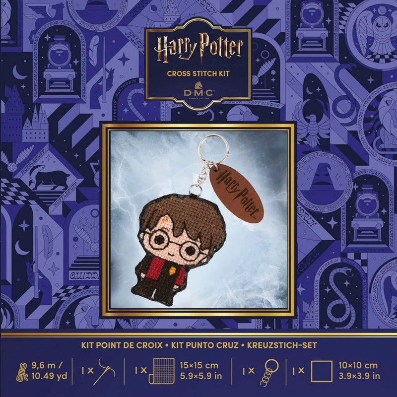 Kit de punto de cruz Llavero Harry Potter DMC