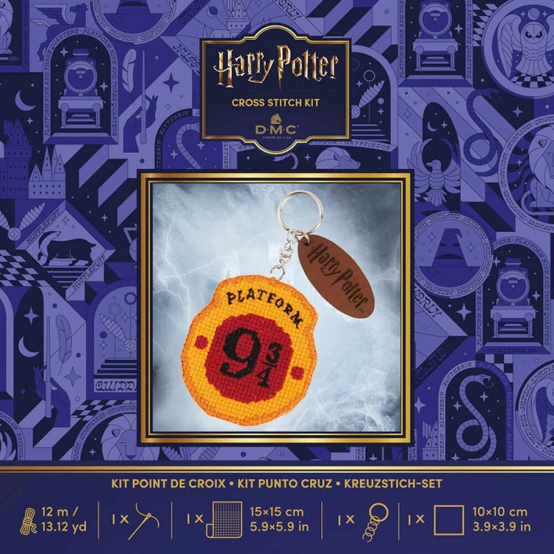 Kit de punto de cruz Llavero Andén 9 ¾ Harry Potter DMC