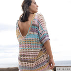 PATRON DE VESTIDO CAMISETA - REVISTA CROCHET Nº 121 DE KATIA