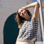 Patron camiseta de olas a ganchillo - REVISTA CROCHET Nº 121 DE KATIA