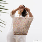 Bolso capazo de crochet- - REVISTA CROCHET Nº 121 DE KATIA - paso a paso con su patron