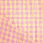 Tela de cuadros vichi amarillos y rosas - gigham de katia perfecta para esta primavera verano