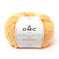 Ovillo de 37% lana 36% poliamida y 27% acrílico de la marca DMC. El modelo es Bouclette en el color 131