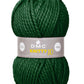 Ovillo de lana extragruesa 100% acrílico de la marca DMC. El modelo es Knitty 10 en el color 839/Verde