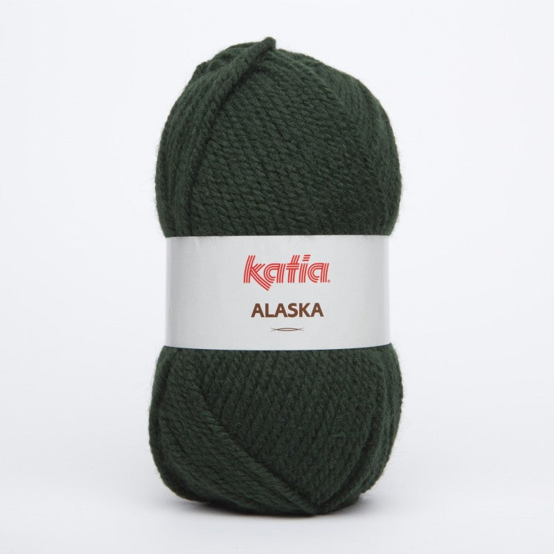 Ovillo de lana 100% acrílico de la marca Katia. El modelo es Alaska en el color 042