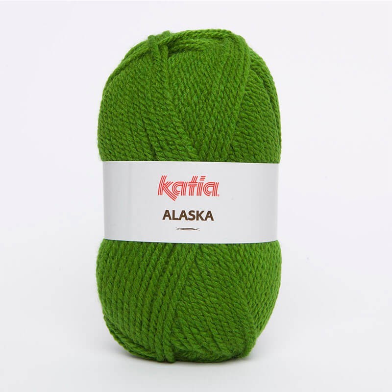 Ovillo de lana 100% acrílico de la marca Katia. El modelo es Alaska en el color 046
