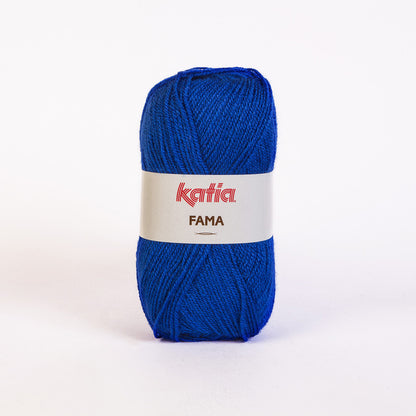 Ovillo de lana 100% acrílico de la marca Katia. El modelo es Fama en el color 163