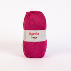 Ovillo de lana 100% acrílico de la marca Katia. El modelo es Fama en el color 169