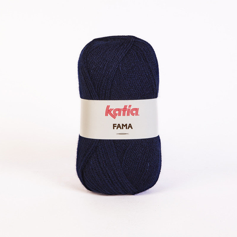 Ovillo de lana 100% acrílico de la marca Katia. El modelo es Fama en el color 518