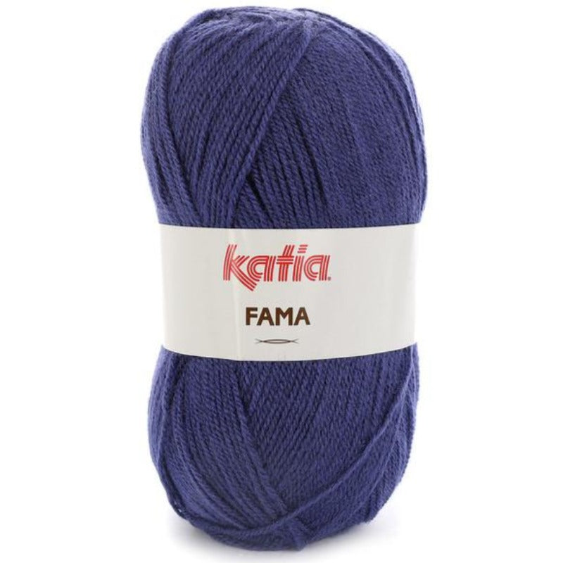 Ovillo de lana 100% acrílico de la marca Katia. El modelo es Fama en el color 617