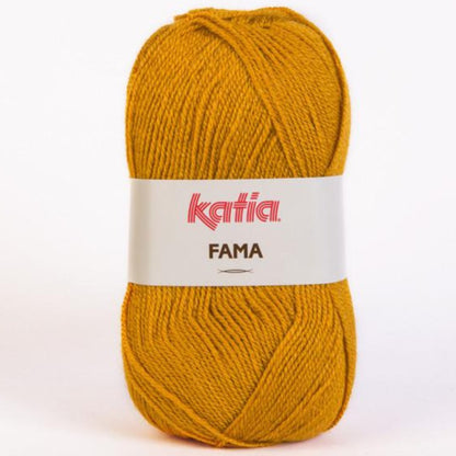 Ovillo de lana 100% acrílico de la marca Katia. El modelo es Fama en el color 839
