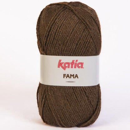 Ovillo de lana 100% acrílico de la marca Katia. El modelo es Fama en el color 840
