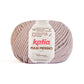 Ovillo de lana 55% merino 45% acrílico de la marca Katia. El modelo es Maxi Merino en el color 012