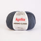 Ovillo de lana 55% merino 45% acrílico de la marca Katia. El modelo es Merino Classic en el color 032