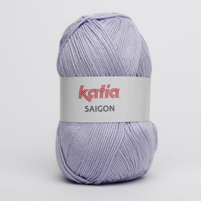 Ovillo de algodón 100% acrílico de la marca Katia. El modelo es Saigon en el color 027